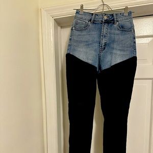 AKIRA Women’s Faux Leather Jeans